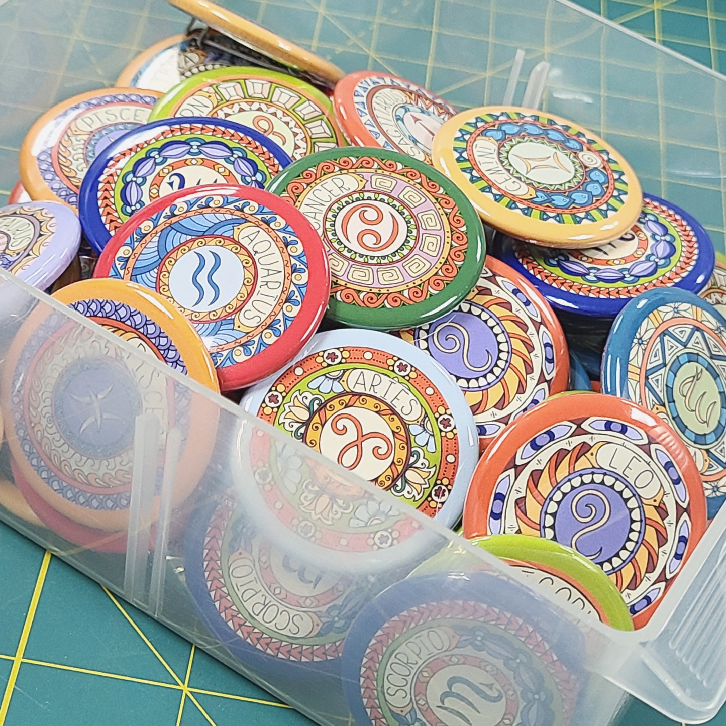 Zodiac Buttons - Bulk (5 of Each Design)