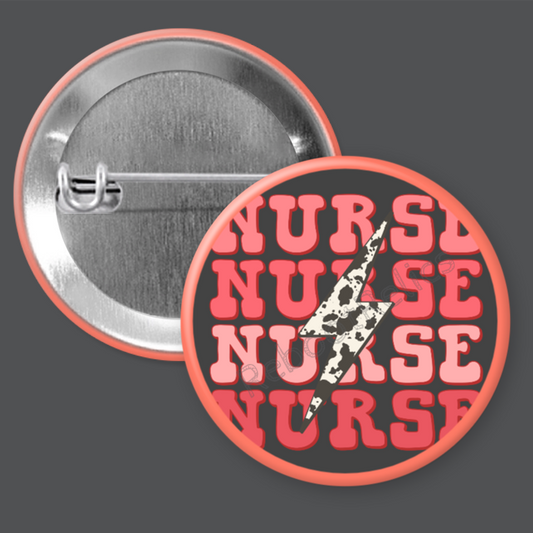 Nurse: Pink Shades - 1.5" or 2.25", Pin or Magnet